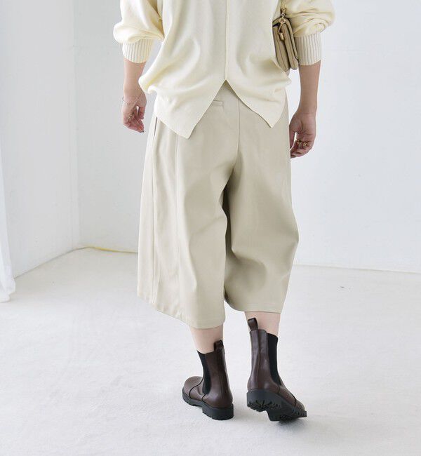 quaranciel「《予約》〈洗濯機可能〉シームデザイン セミワイド ハーフ パンツ」|その他|