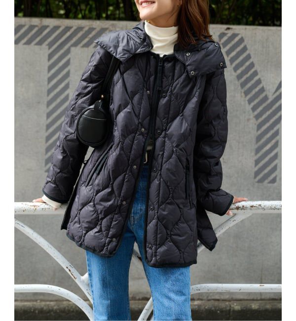 OUTDOOR PRODUCTS Usual Things「≪予約≫TAION ex 2way half coat」|ダウン|ブラック