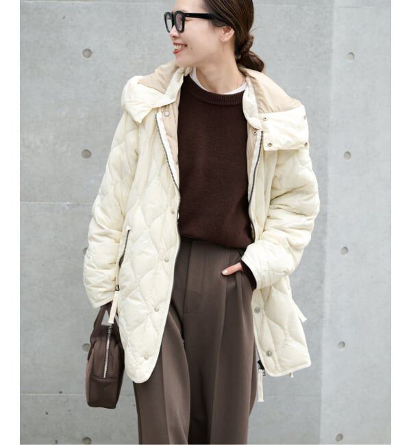 OUTDOOR PRODUCTS Usual Things「≪予約≫TAION ex 2way half coat」|ダウン|ナチュラル