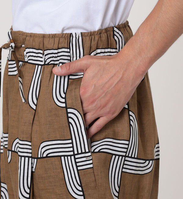 TOMORROWLAND BUYING WEAR「HAVERSACK ATTIRE リネン ウッドブロックプリント イージーパンツ」|その他|