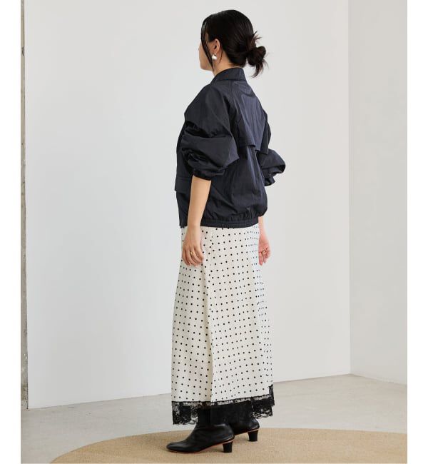 IENA LA BOUCLE「《洗濯機洗い可》IENA LA BOUCLE パウダリータフタブルゾン」|その他|
