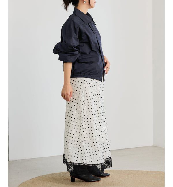 IENA LA BOUCLE「《洗濯機洗い可》IENA LA BOUCLE パウダリータフタブルゾン」|その他|