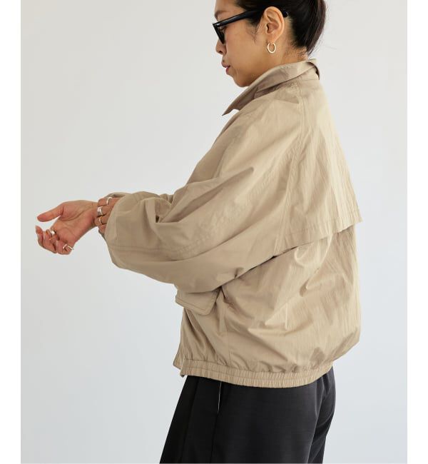 IENA LA BOUCLE「《洗濯機洗い可》IENA LA BOUCLE パウダリータフタブルゾン」|その他|