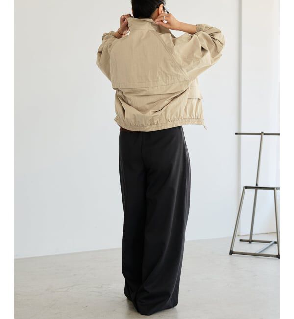 IENA LA BOUCLE「《洗濯機洗い可》IENA LA BOUCLE パウダリータフタブルゾン」|その他|