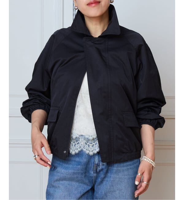 IENA LA BOUCLE「《洗濯機洗い可》IENA LA BOUCLE パウダリータフタブルゾン」|その他|