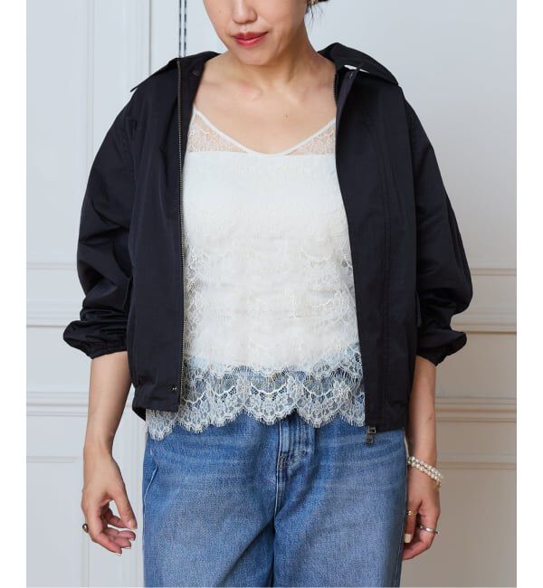 IENA LA BOUCLE「《洗濯機洗い可》IENA LA BOUCLE パウダリータフタブルゾン」|その他|