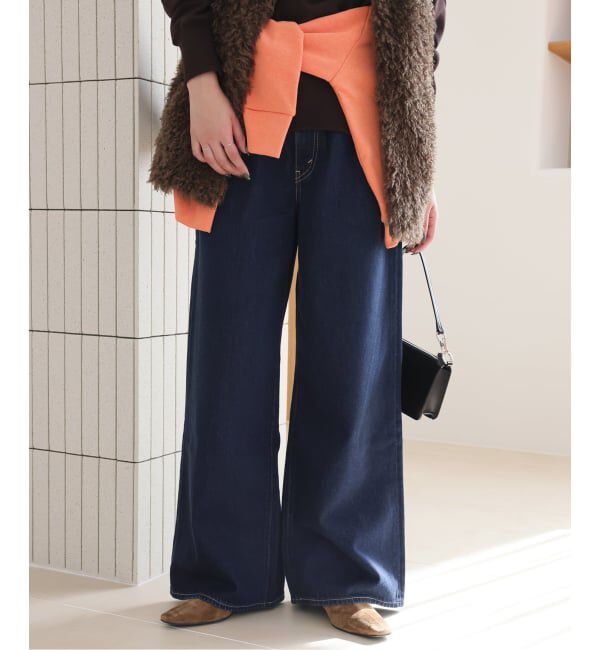SLOBE IENA「Levi&rsquo;s/リーバイス SLOBE別注 CINCH WIDE LEG デニムパンツ」|デニム|