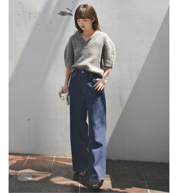 SLOBE IENA「Levi&rsquo;s/リーバイス SLOBE別注 CINCH WIDE LEG デニムパンツ」|デニム|