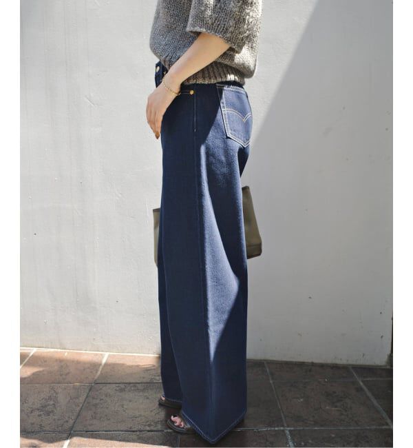 SLOBE IENA「Levi&rsquo;s/リーバイス SLOBE別注 CINCH WIDE LEG デニムパンツ」|デニム|