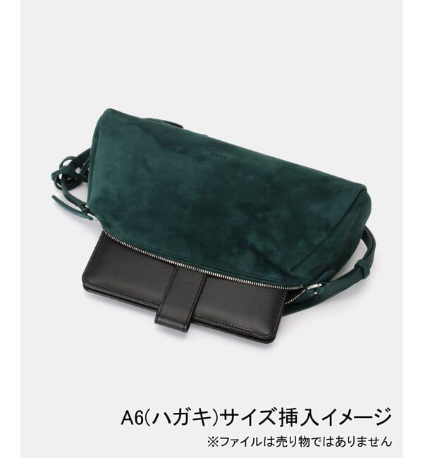 IENA「TIME/タイム TRAPE GOAT SUEDE BAG バッグ TM2G7ABGC01WP」|ショルダー・メッセンジャー|