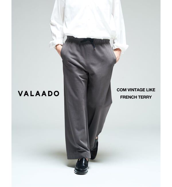 417 EDIFICE「VALAADO COM VINTAGE LIKE FRENCH TERRY」|スラックス|グレー