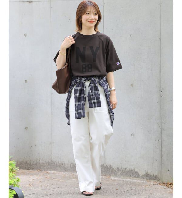 JOURNAL STANDARD relume「《追加》別注【Champion/チャンピオン】16s/1 Jersey TEE Bleach Wash：Tシャツ」|Tシャツ・カットソー|