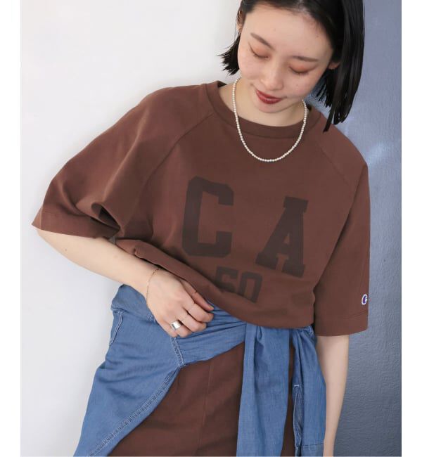 JOURNAL STANDARD relume「《追加》別注【Champion/チャンピオン】16s/1 Jersey TEE Bleach Wash：Tシャツ」|Tシャツ・カットソー|