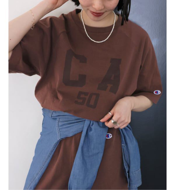 JOURNAL STANDARD relume「《追加》別注【Champion/チャンピオン】16s/1 Jersey TEE Bleach Wash：Tシャツ」|Tシャツ・カットソー|