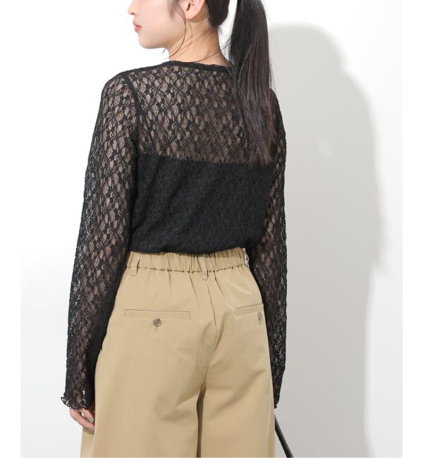 JOURNAL STANDARD relume「《追加3》フラワーシアーレースロングスリーブ」|Tシャツ・カットソー|