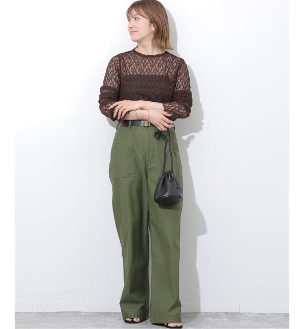 JOURNAL STANDARD relume「《追加3》フラワーシアーレースロングスリーブ」|Tシャツ・カットソー|