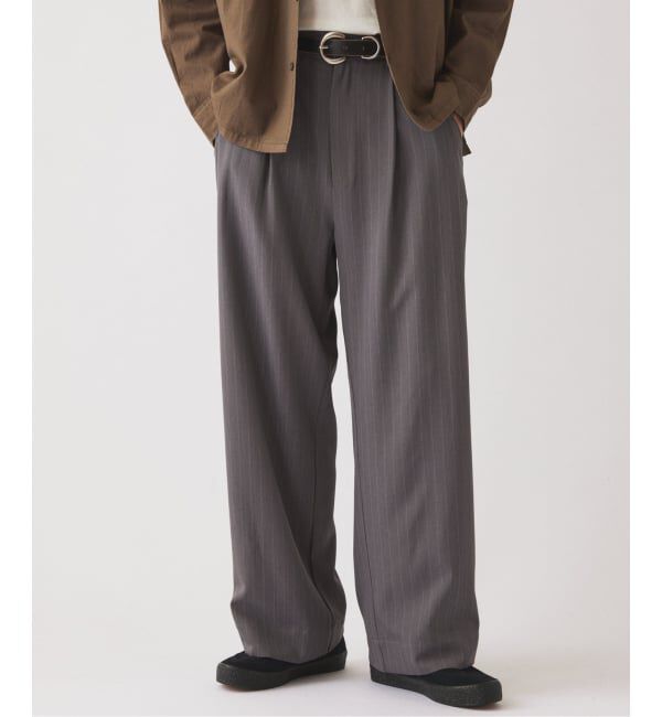JOURNAL STANDARD relume「《追加》ヒールカット ルーズ ストライプ スラックス」|スラックス|