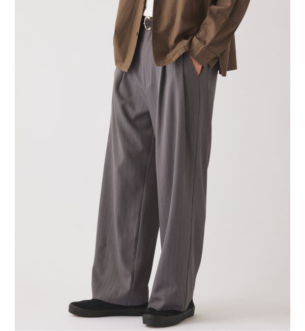 JOURNAL STANDARD relume「《追加》ヒールカット ルーズ ストライプ スラックス」|スラックス|