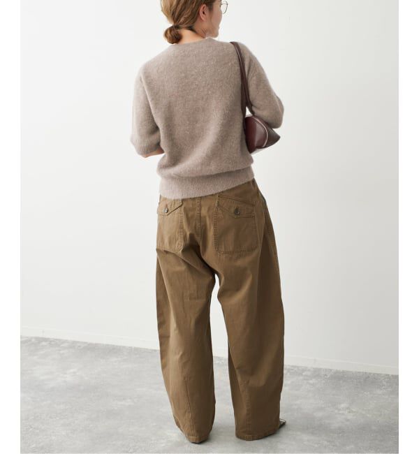 Spick and Span「《新色 / 追加》FOX/ALPACAハーフスリーブニット」|ニット・セーター|