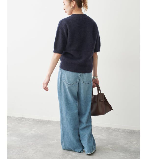 Spick and Span「《新色 / 追加》FOX/ALPACAハーフスリーブニット」|ニット・セーター|