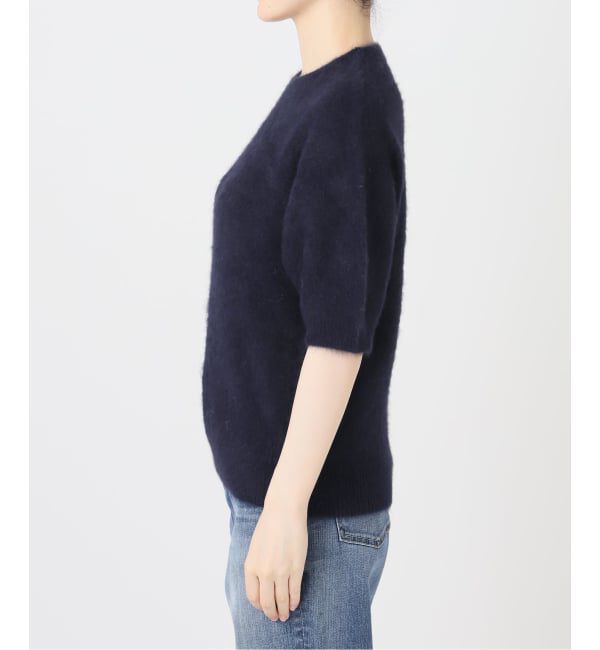 Spick and Span「《新色 / 追加》FOX/ALPACAハーフスリーブニット」|ニット・セーター|