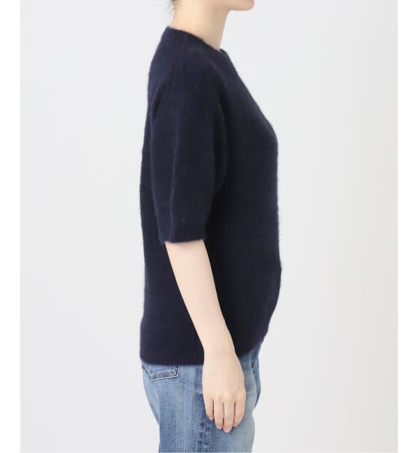 Spick and Span「《新色 / 追加》FOX/ALPACAハーフスリーブニット」|ニット・セーター|