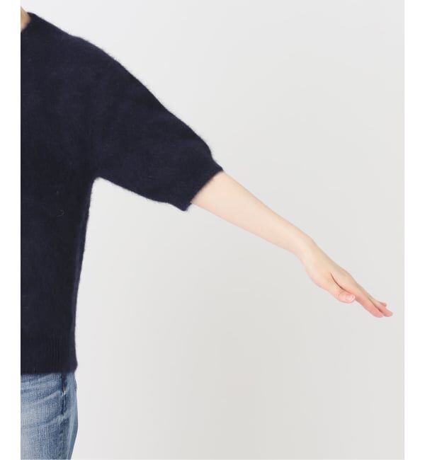 Spick and Span「《新色 / 追加》FOX/ALPACAハーフスリーブニット」|ニット・セーター|