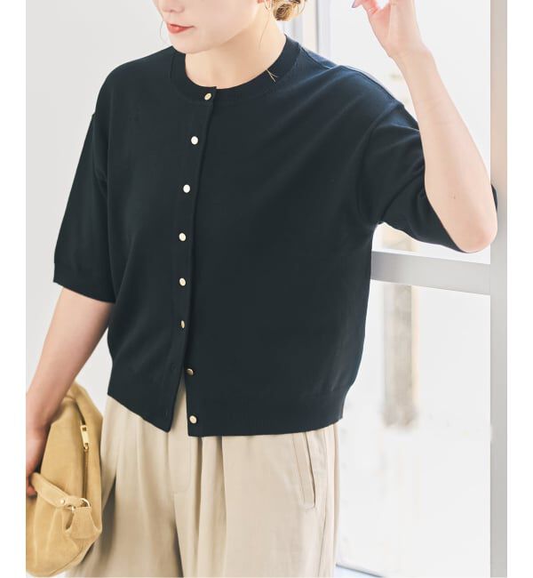 Spick and Span「《WEB限定 / 追加》ショートスリーブカーディガン」|カーディガン|