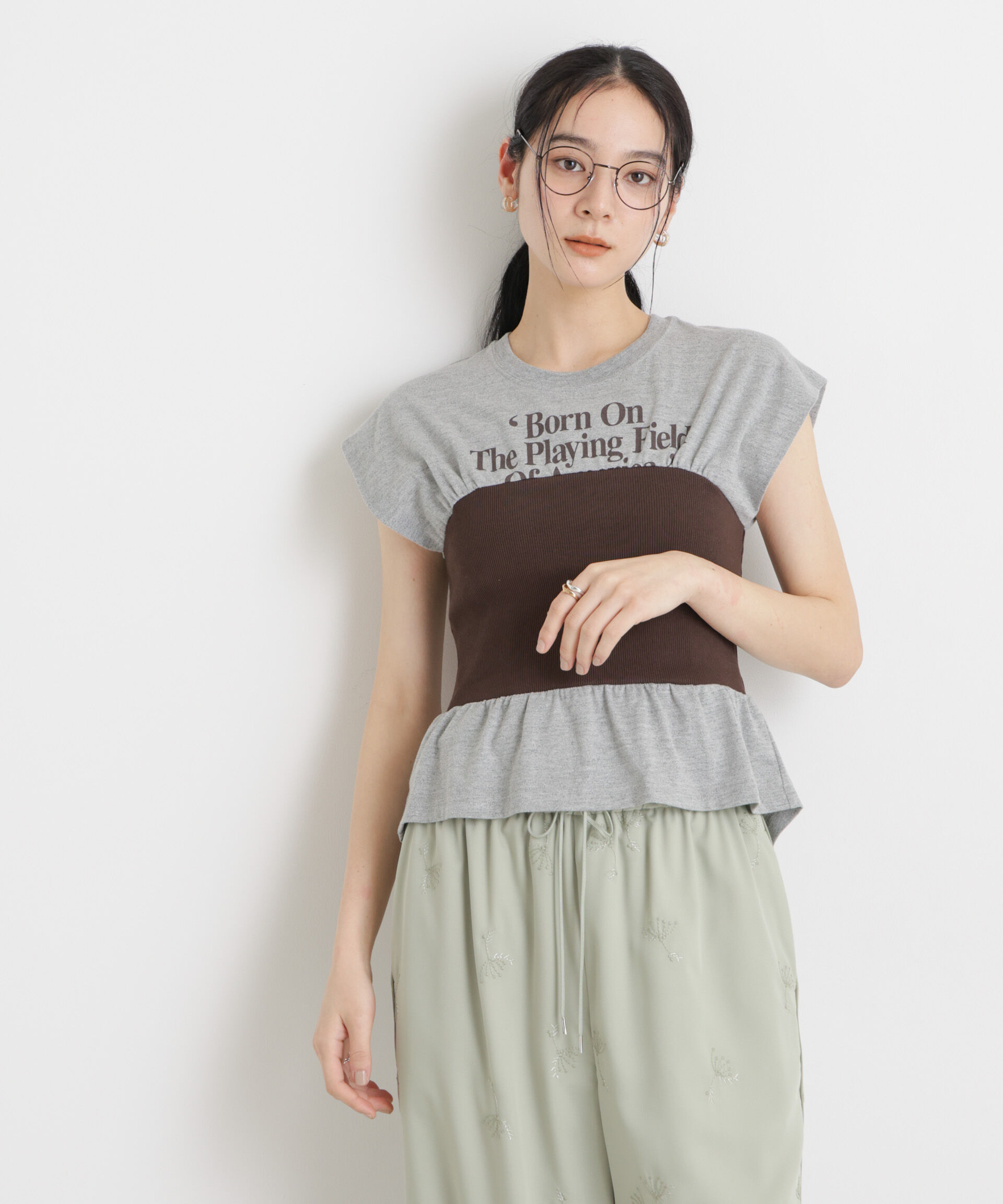 NANO universe「BOOKCLUB/別注 Bustier T shirts」|Tシャツ・カットソー|