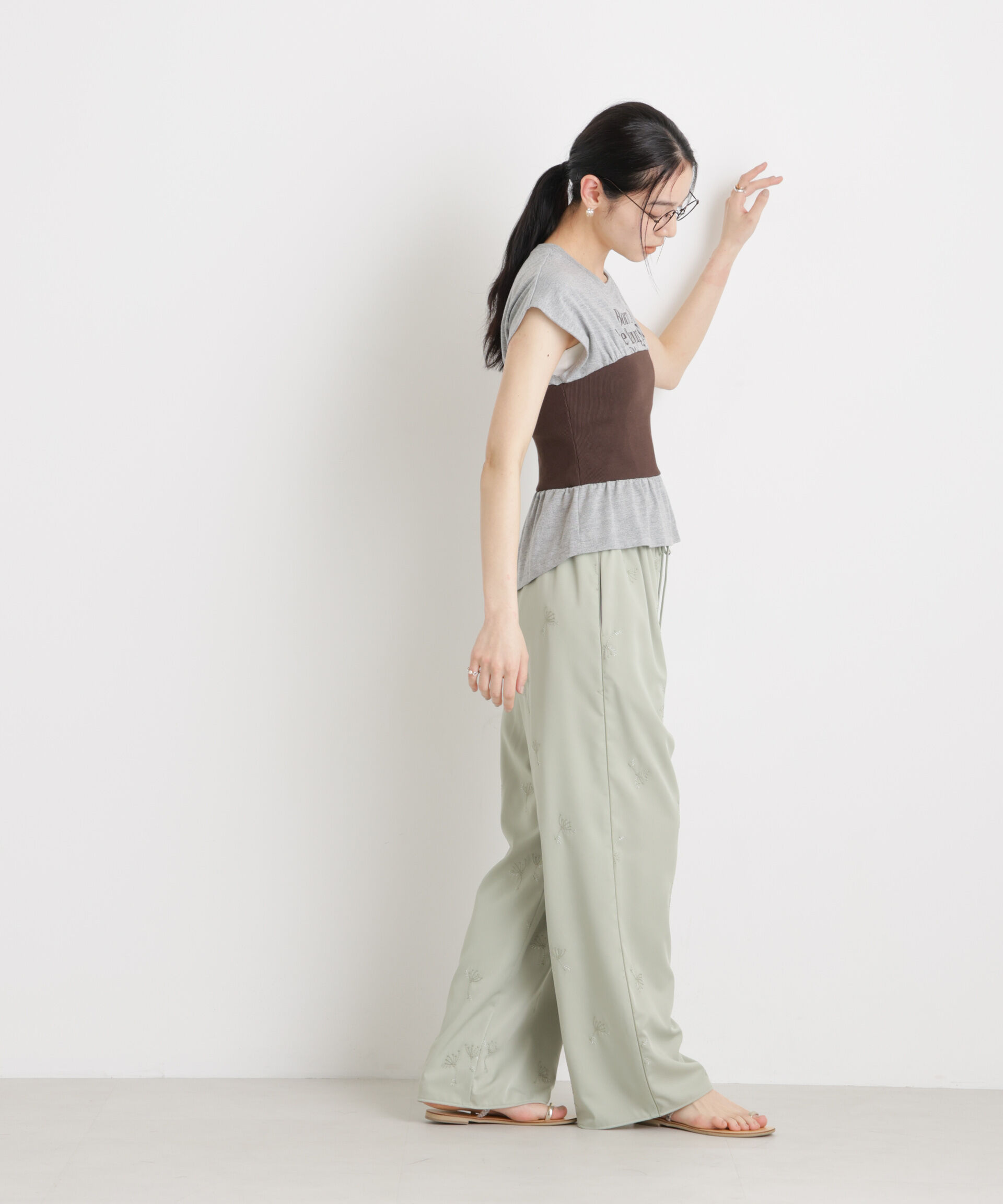NANO universe「BOOKCLUB/別注 Bustier T shirts」|Tシャツ・カットソー|