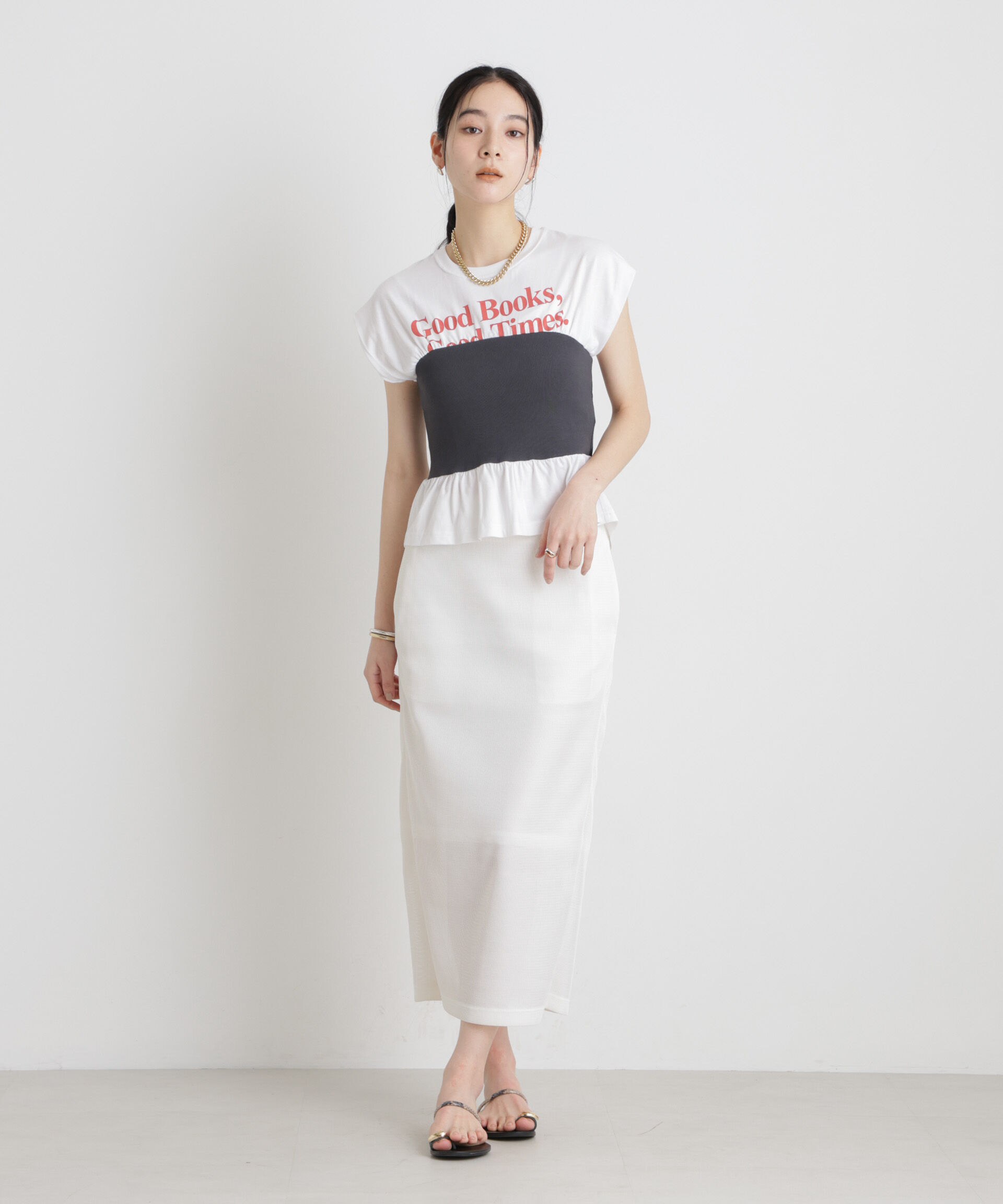NANO universe「BOOKCLUB/別注 Bustier T shirts」|Tシャツ・カットソー|