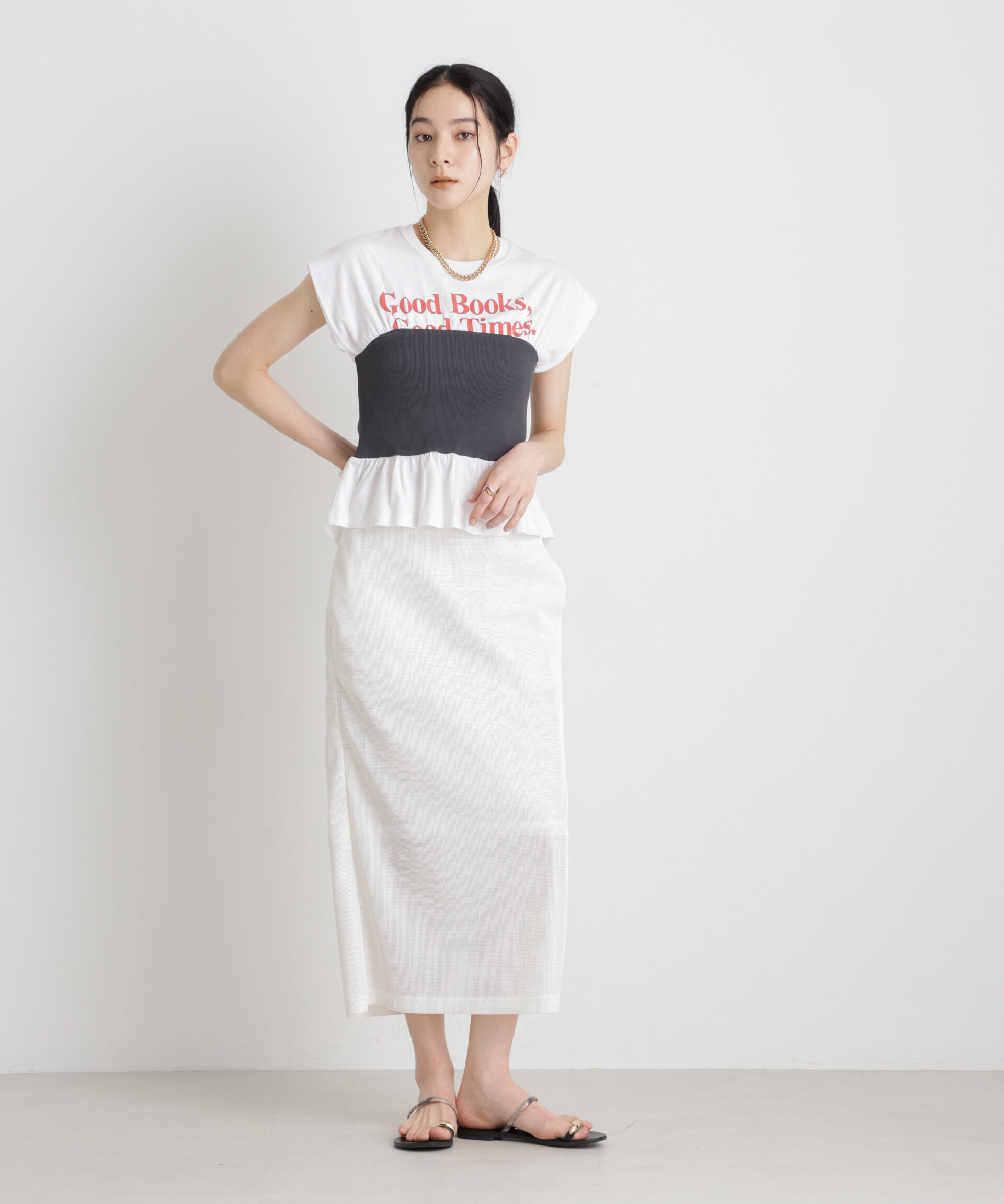 NANO universe「BOOKCLUB/別注 Bustier T shirts」|Tシャツ・カットソー|