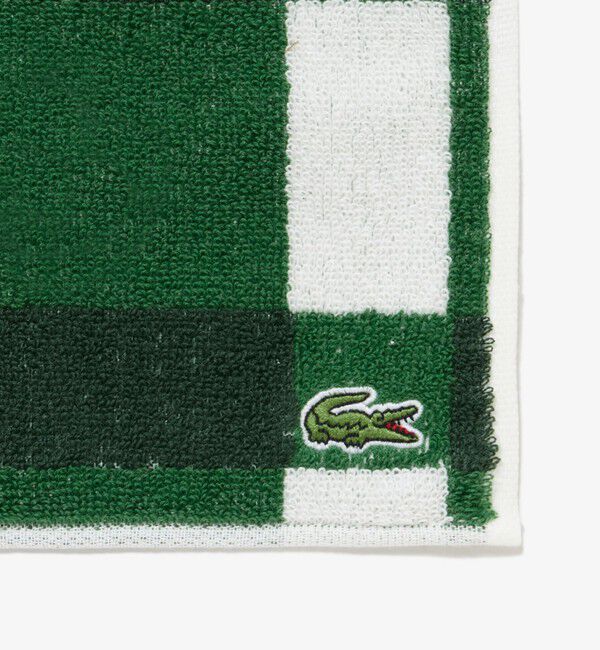 LACOSTE「チェック&ボーダータオルハンカチ」|タオル|