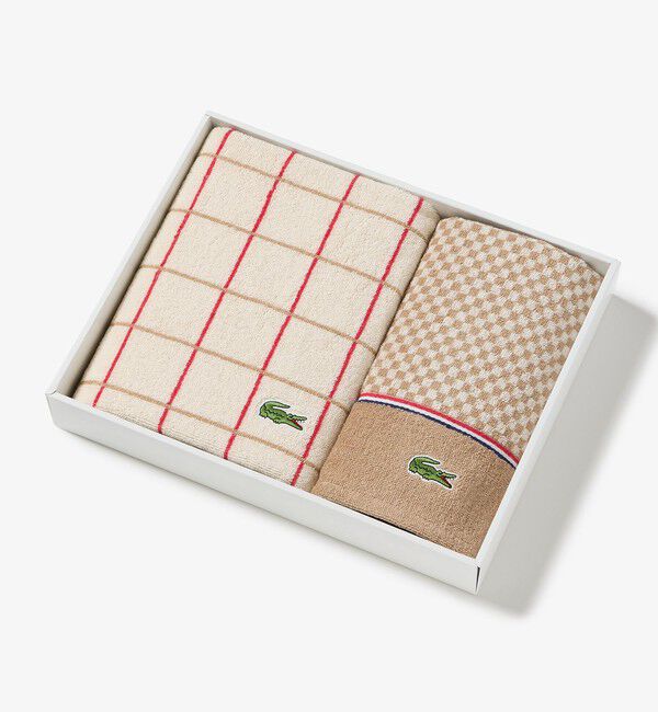 LACOSTE「スポーツタオル＆ゲストタオル ギフトセット」|タオル|