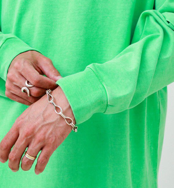 GLOSTER「【1枚でレイヤード完成】ピグメント加工 フェイクレイヤードロンT」|Tシャツ・カットソー|