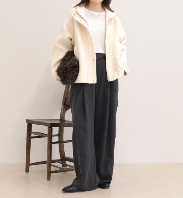 fredy emue「ループシャギースタンドショートコート」|その他|