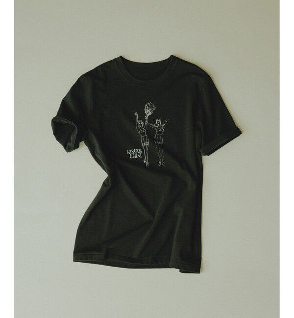 SALON adam et rope'「【Angie La La for SALON】コラボプリントTEE」|Tシャツ・カットソー|ブラック(01)