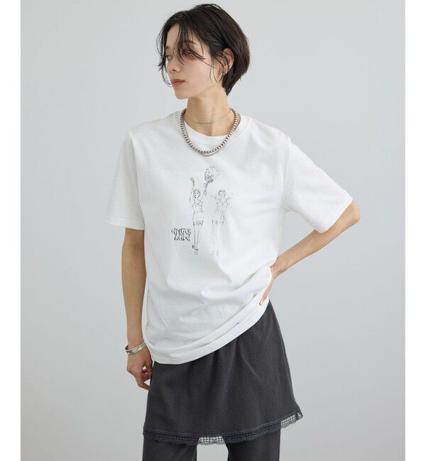 SALON adam et rope'「【Angie La La for SALON】コラボプリントTEE」|Tシャツ・カットソー|