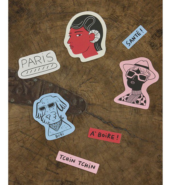 SALON adam et rope'「【Camille de Cussac for SALON】アートステッカーセット」|ステーショナリー|