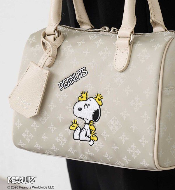  「《PEANUTS&times;russet》ナイロンジャガードミニボストンバッグ」|ボストンバッグ|