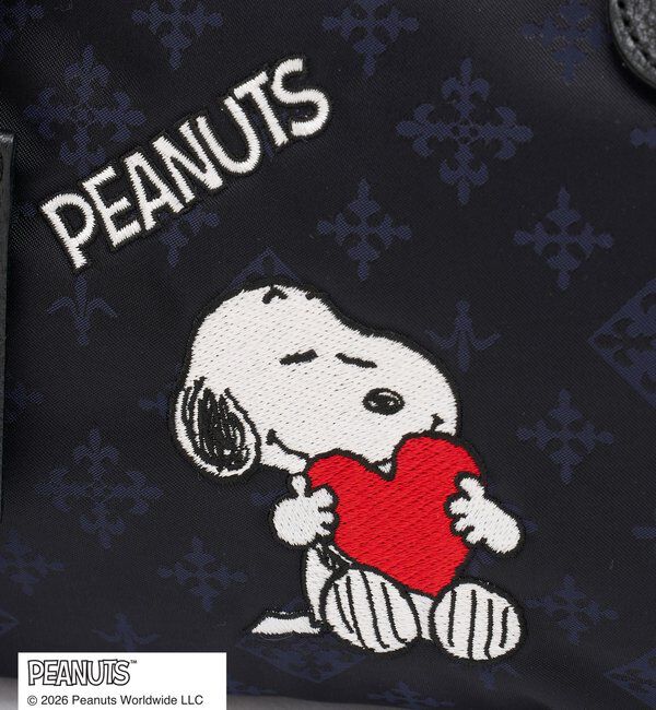  「《PEANUTS&times;russet》ナイロンジャガードミニボストンバッグ」|ボストンバッグ|