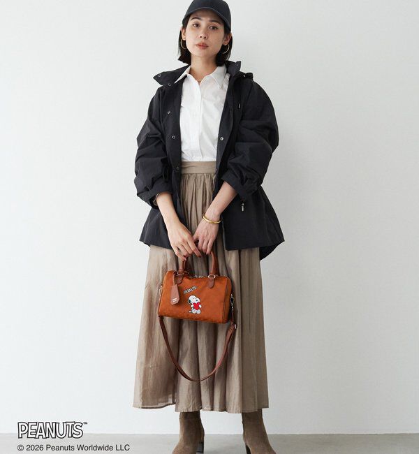  「《PEANUTS&times;russet》ナイロンジャガードミニボストンバッグ」|ボストンバッグ|