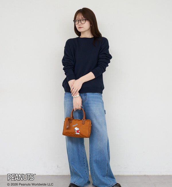 「《PEANUTS&times;russet》ナイロンジャガードミニボストンバッグ」|ボストンバッグ|