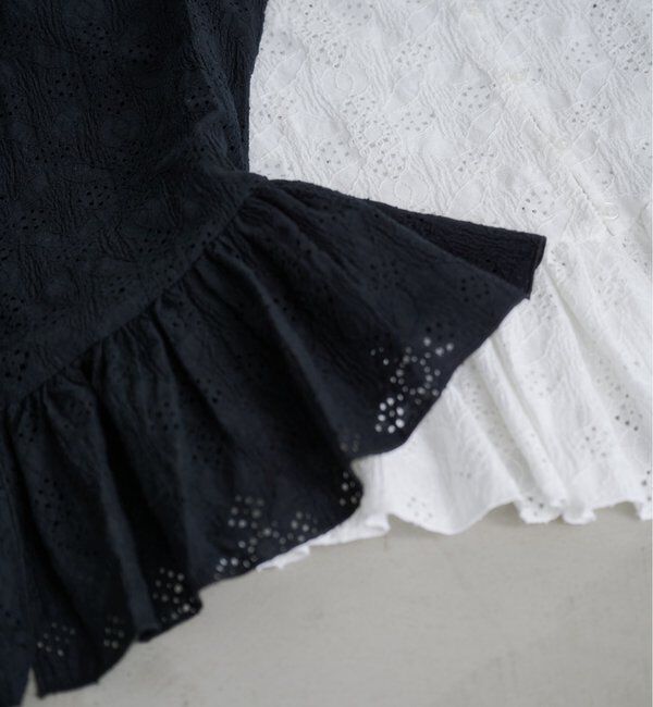  「【再入荷】レースペプラムフリルタンク」|シャツ・ブラウス|