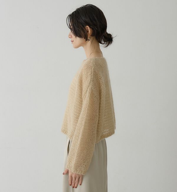 qualite「シアーモヘアプルオーバー」|ニット・セーター|