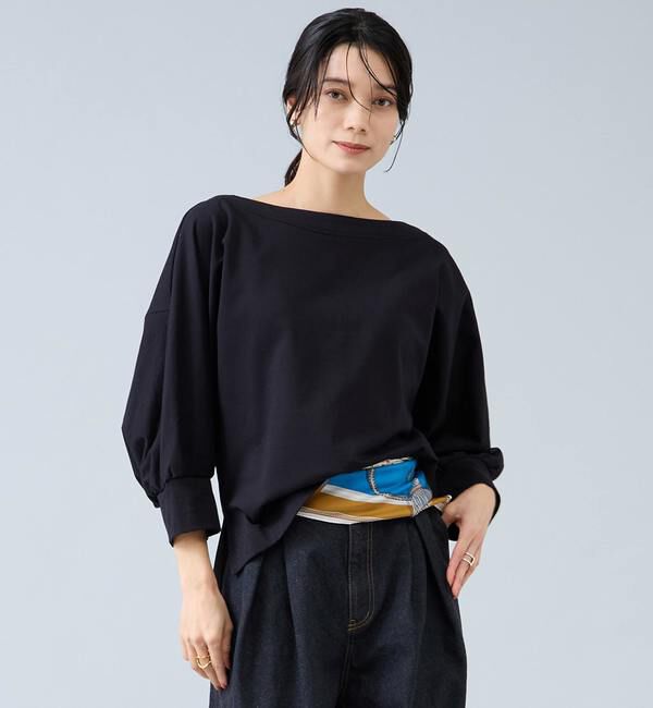 Liesse「ミニ裏毛プルオーバー」|Tシャツ・カットソー|ブラック