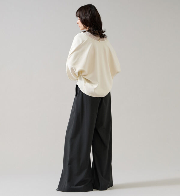 Liesse「 サイドベルト付きタックワイドパンツ」|その他|