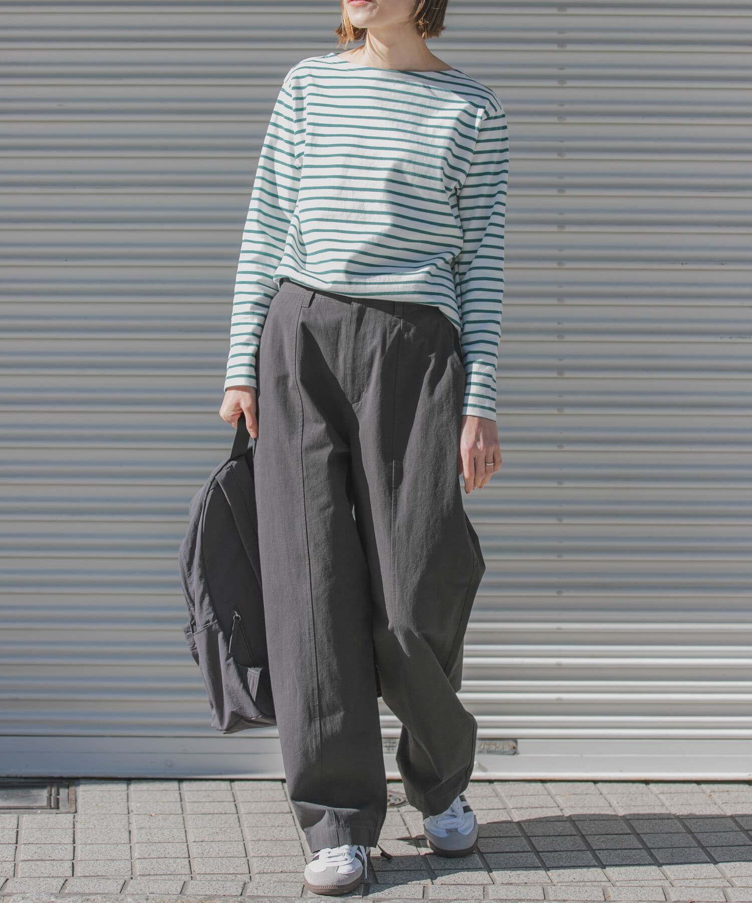 URBAN RESEARCH DOORS「FORK&SPOON　ボートネックボーダー」|Tシャツ・カットソー|