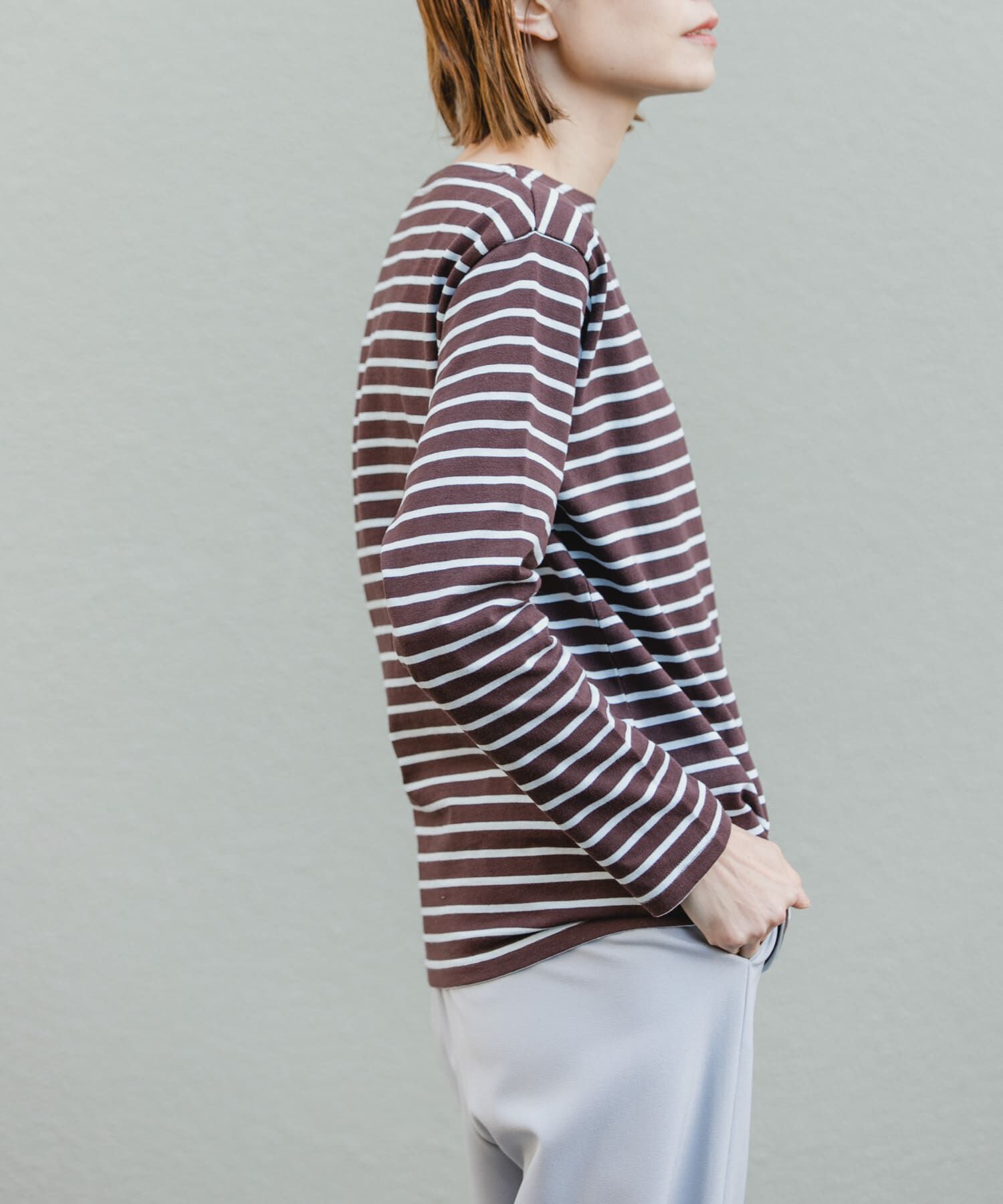 URBAN RESEARCH DOORS「FORK&SPOON　ボートネックボーダー」|Tシャツ・カットソー|