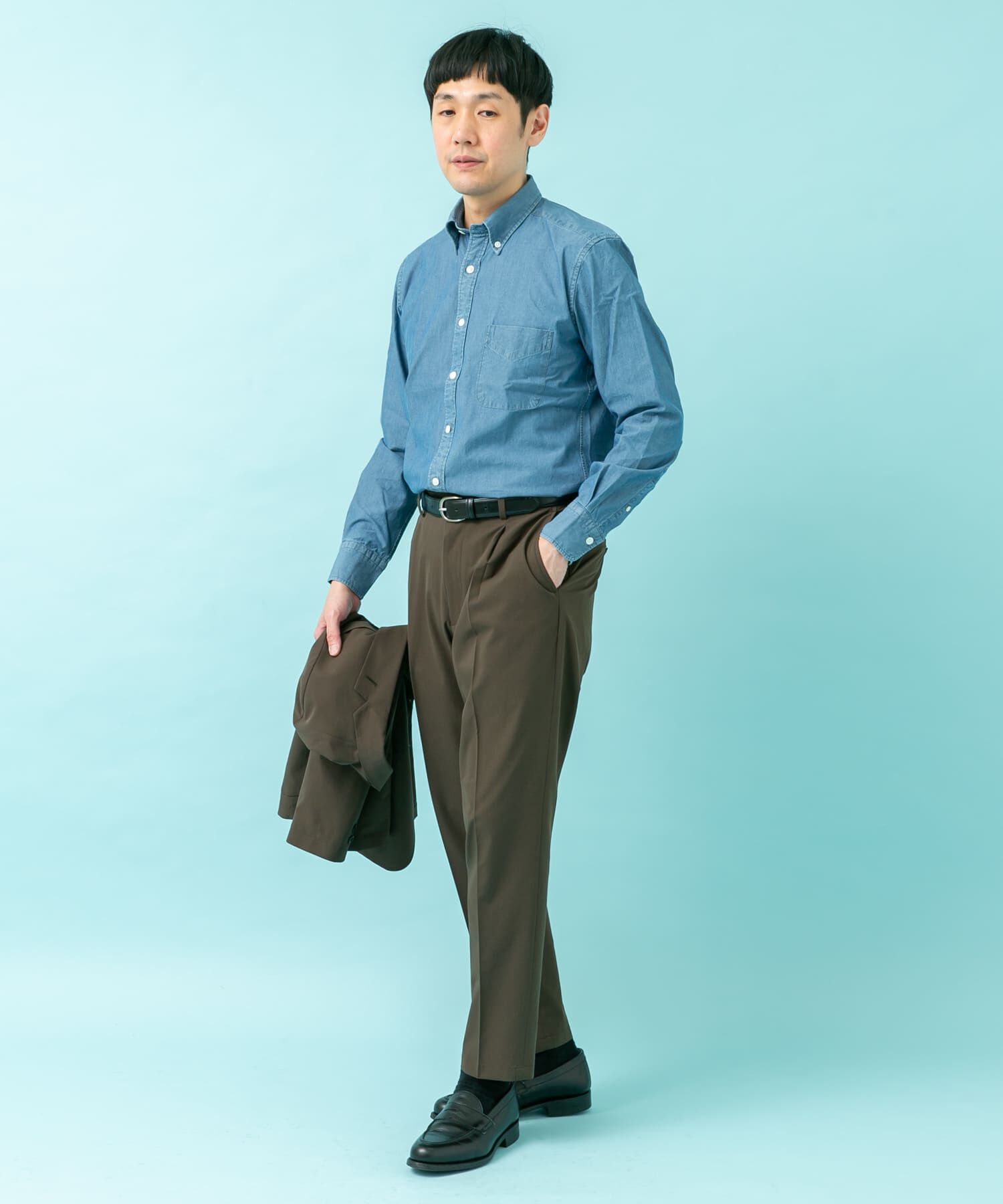 URBAN RESEARCH DOORS「LIFE STYLE TAILOR　シャンブレーBDシャツ」|シャツ・ブラウス|